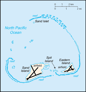 Map of Midway Islands